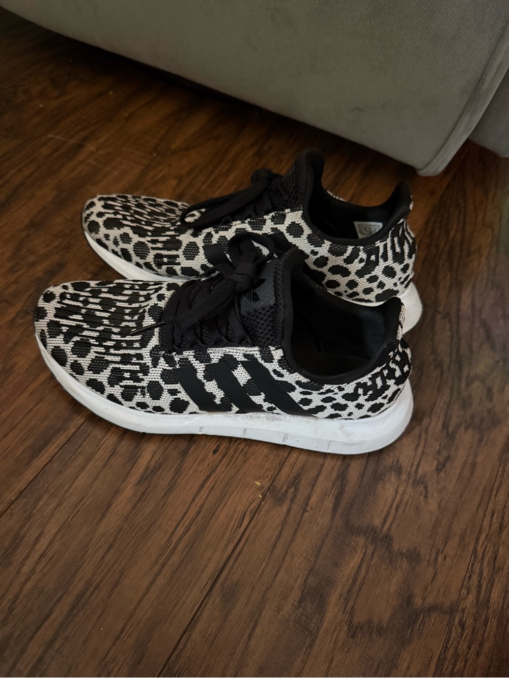 Leopard Adidas Swift Run Shoes